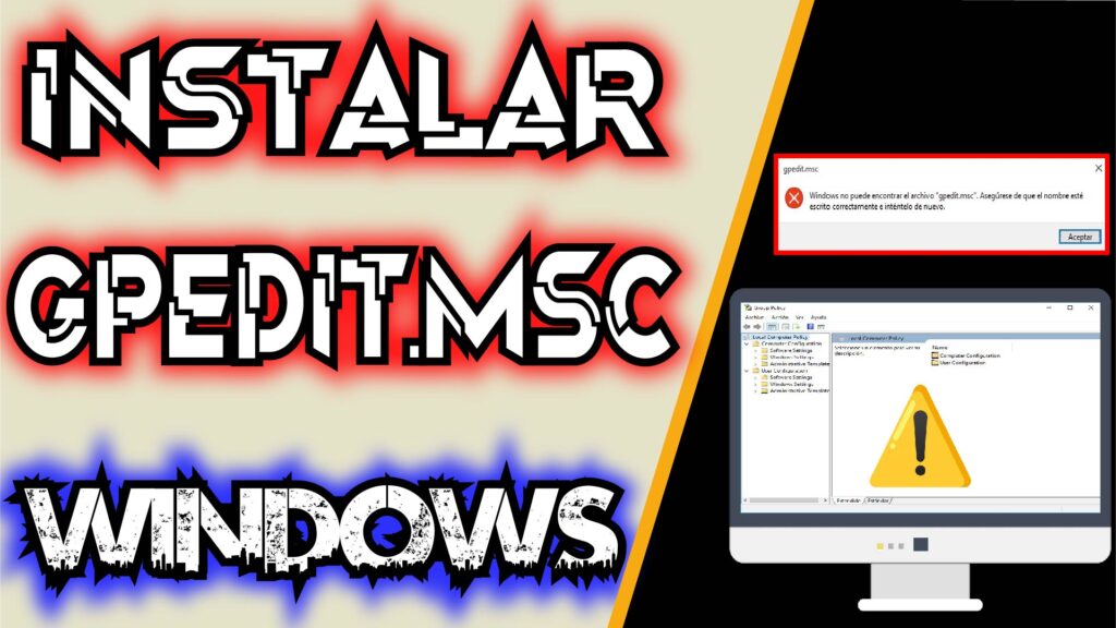 COMO INSTALAR GPEDIT MSC EN WINDOWS 2022 Solucionar Error De